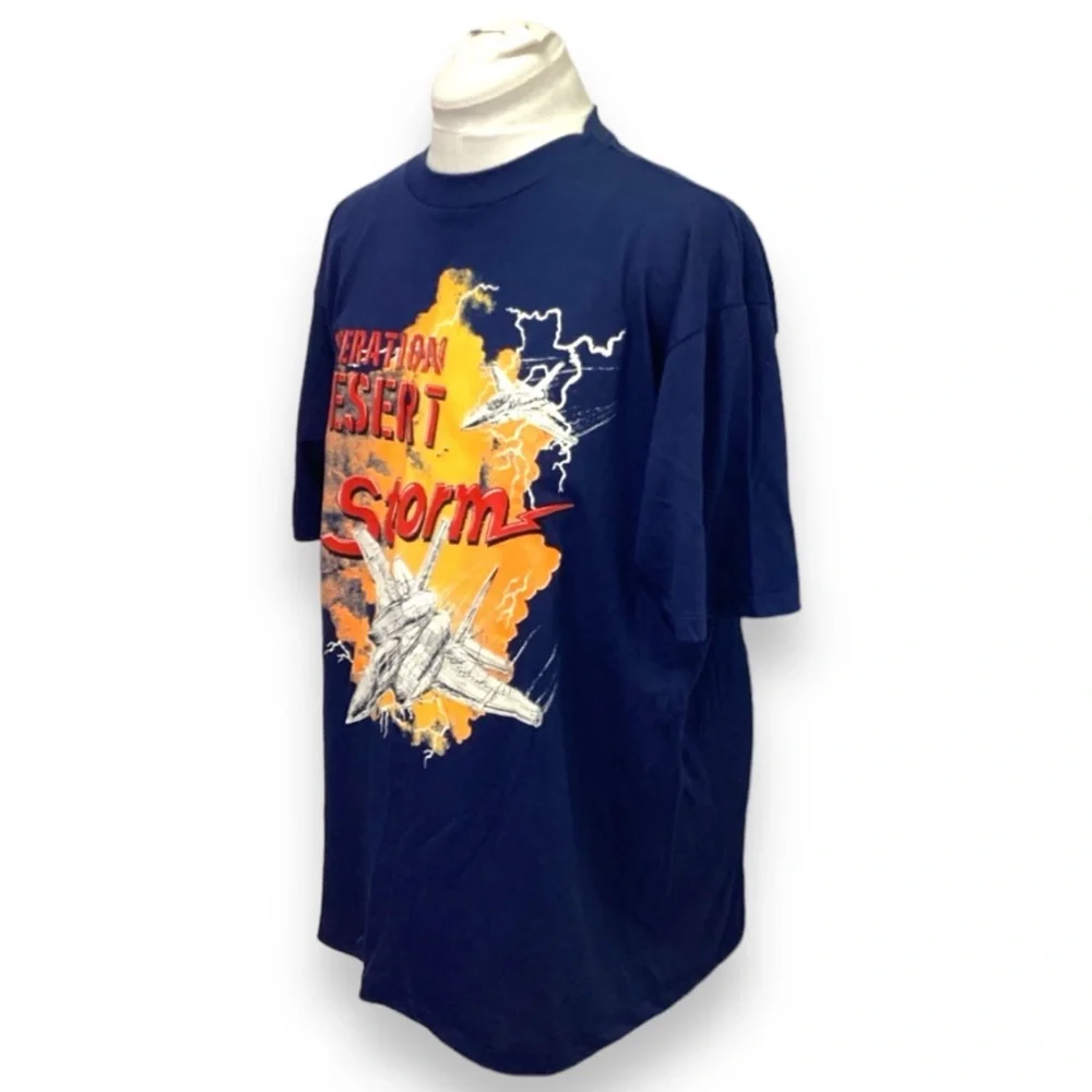 Jostens Vintage Single Stitch Made in USA Operation Desert Storm T Shirt, size L